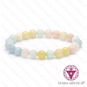 Pulseira Morganite 8mm