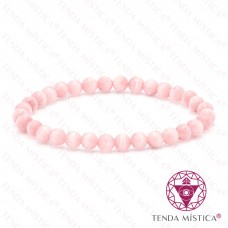 Pulseira Olho de Gato Rosa Claro 6mm