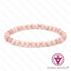 Pulseira Olho de Gato Rosa Velho 6mm