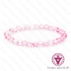 Pulseira Aura Rosa 6mm