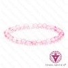 Pulseira Quartzo Aura Rosa 6mm