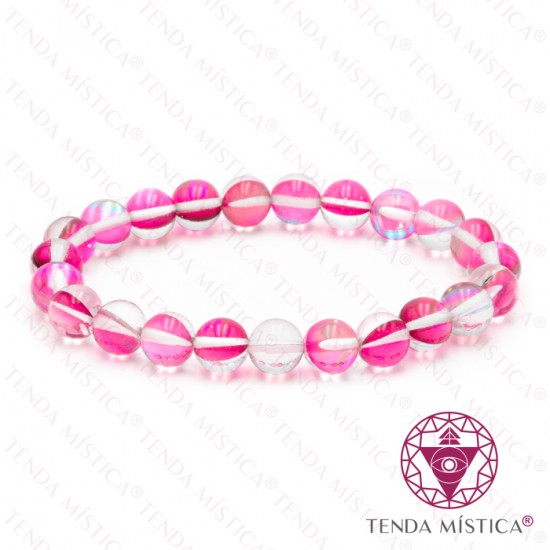 Pulseira Aura Rosa 8mm