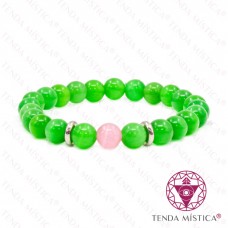 Pulseira Proteção Olho de Gato Rosa / Olho divino