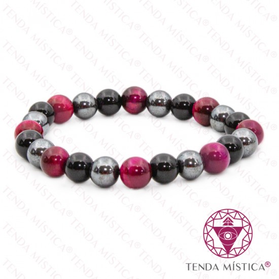 Pulseira Proteção 3 Poderes - Amor 8mm