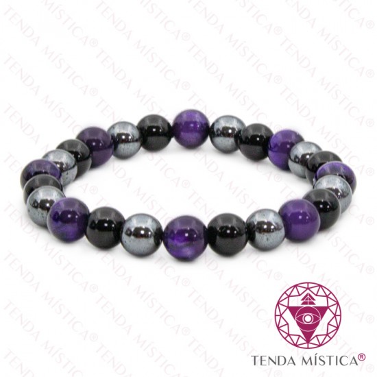 Pulseira Proteção 3 Poderes - Contra Inveja 8mm