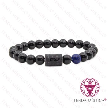 Pulseira Signo Caranguejo Lápis Lazúli