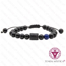Pulseira Signo Ajustável Caranguejo Lápis Lazúli
