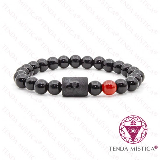 Pulseira Signo Leão Ágata Fogo
