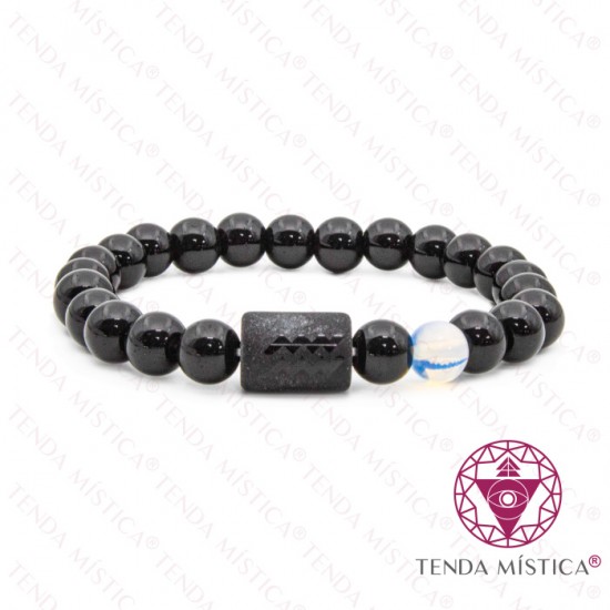 Pulseira Signo Aquário Opala