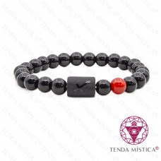 Pulseira Signo Sagitário Ágata Fogo
