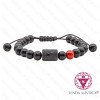 Pulseira Signo Ajustável Sagitário Ágata Fogo