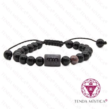 Pulseira Signo Ajustável Virgem Olho de Boi