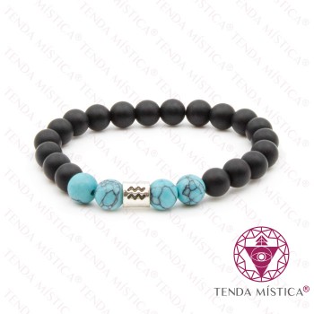 Pulseira Signo Aquário Turquesa