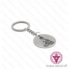 Porta Chaves Prata Buddha