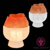Selenite Candeeiro Cuenco Laranja Grande