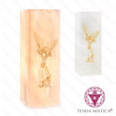 Selenite Candeeiro Retangular Arcanjo Miguel