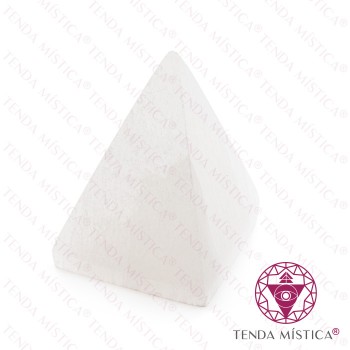Selenite Formas Pirâmide 6cm