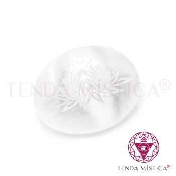 Selenite Sabonete Flor de Lótus Branco 