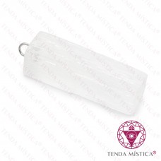 Selenite Pendente Barra Bruto