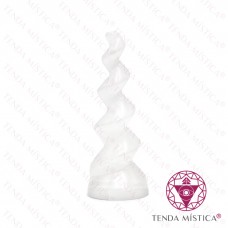 Selenite Torre Espiral 10 cm