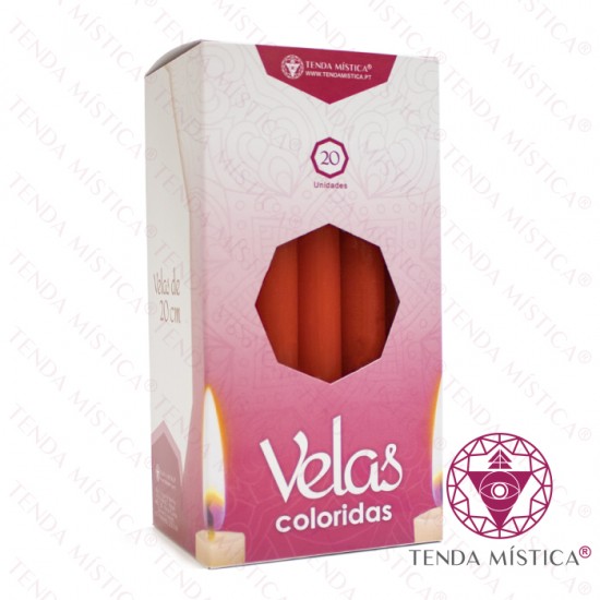 Velas 20cm Vermelhas