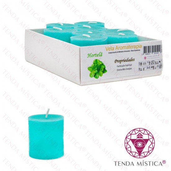 Vela Aromática pack8 - Hortelã