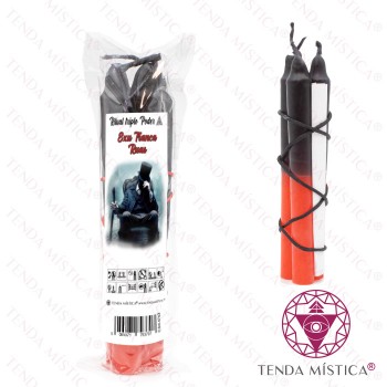 Vela Ritual Triplo Poder - Exu Tranca Ruas