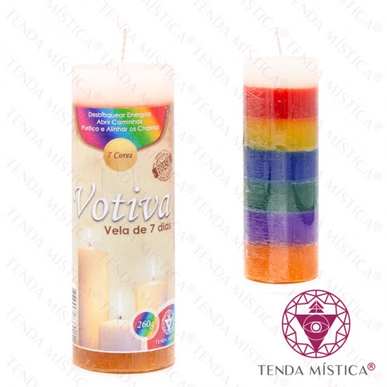 Vela Votiva 7 cores