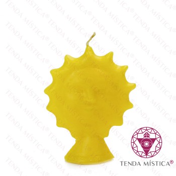 Vela Figura Sol Amarelo