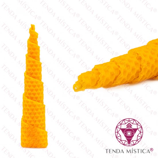 Vela favo de Mel Cone 15 x 3 cm